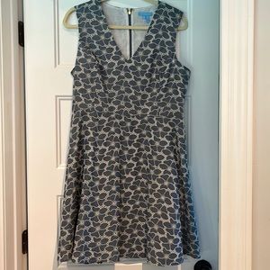 STAINED - Draper James chambray embroidered eyelet dress